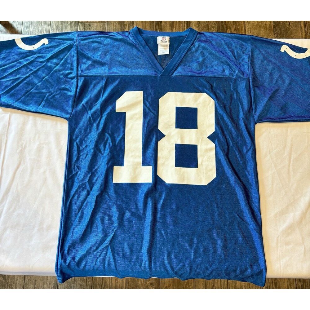 NFL‎ Team Apparel Indianapolis Colts #18 Manning Football Jersey Mens Size M